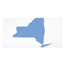 New York: A Blue State Photo Card Template
