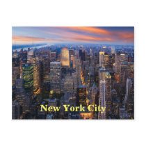 New York at Night Post Card