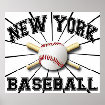 NEW YORK BASEBALL POSTER PRINT