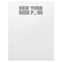 New York Beer Pong letterhead