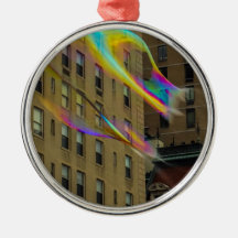 New York Building with Floating Bubbles Ornaments
