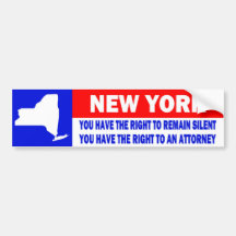 NEW YORK BUMPER STICKERS