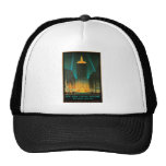 New York Central Building Travel Art Trucker Hat