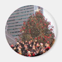NEW YORK CHRISTMAS REFRIGERATOR MAGNET