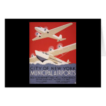 New York City airports Card
