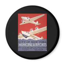 New York City airports Refrigerator Magnets