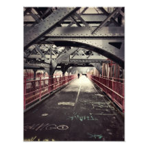 New York City Architecture - Williamsburg Bridge Photographic Print