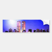 New York City at Night Bumper Sticker