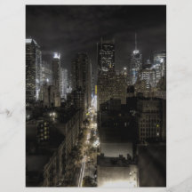 New York City at Night HDR Custom Flyer