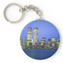New York City at Night Keychains