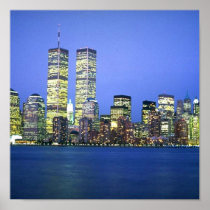 New York City at Night Posters