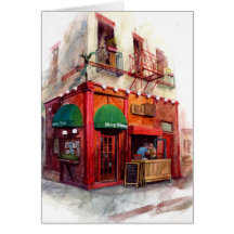 New York City Bar Illustration Gift Card