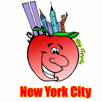 New York City Big Apple Acrylic Cut Outs