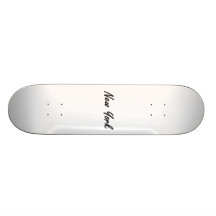 New York City Black and Gray Skateboard Deck