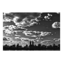 New York City Black and White Landscape Art Photo