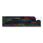 New York City Black Background Bumper Sticker bumper stickers