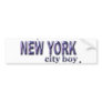 New York City Boy Bumper Stickers