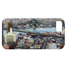 New York City Brooklyn and Williamsburg Bridges iPhone 5 Case