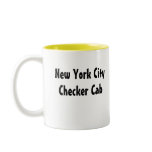 New York City Chequered Cab mugs