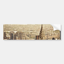 New York City - Chrysler Building Bumper Sticker