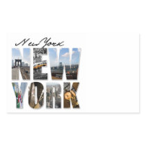 New York City Graphical Tourism Montage Sticker