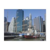 New York City Harbour Boats Post Cards