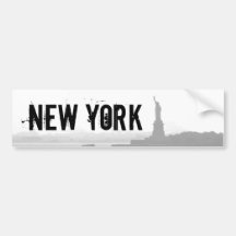 New York City Harbour - Statue of Liberty Bumper Stickers