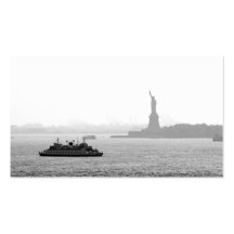 New York City Harbour - Statue of Liberty Business Card Templates