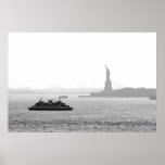 New York City Harbour - Statue of Liberty Print