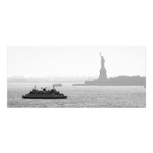 New York City Harbour - Statue of Liberty Personalized Rack Card