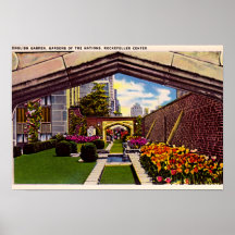 New York City, New York Garden at the Rock 1940 Posters