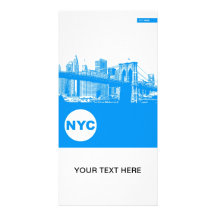New York City Poster Customized Photo Card