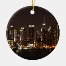 New York City Skyline Christmas Tree Ornament