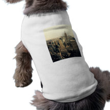 New York City Skyline Midtown Dog T-shirt