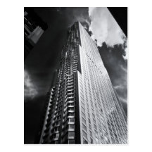 New York City Skyscraper in Black and White Post Cards