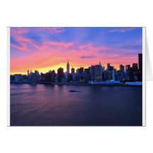 New York City Sunset Card