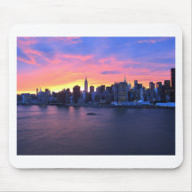 New York City Sunset Mouse Pad