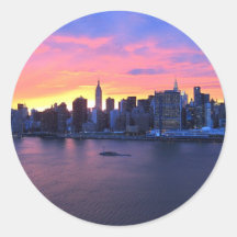 New York City Sunset Sticker