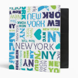New York city typography photo album binder