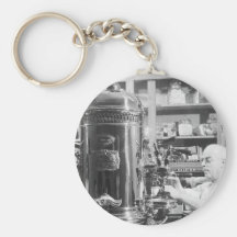New York City Vintage Italian Espresso Shop Key Chains