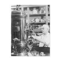 New York City Vintage Italian Espresso Shop Postcard