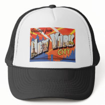 New York City Vintage Travel Trucker Hat