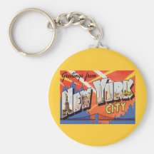 New York City Vintage Travel Key Chains