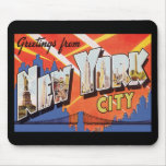 New York City Vintage Travel Mousepads