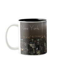 New York Cup Cityscape New York Night Mug