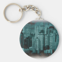 New York - Damaged Photo Effect Key Chain