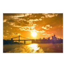 New York Fairy Tale Sunset Photo Print