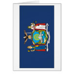 New York Flag Greeting Cards