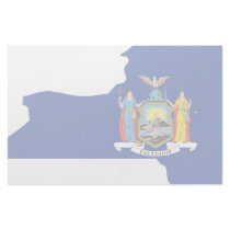 New York Flag Map Custom Stationery