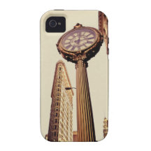 New York - Flatiron Building and Clock Case-Mate iPhone 4 Covers